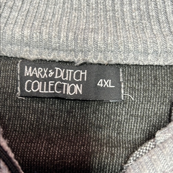 MEN'S MARX&DUTCH 4XL MULTI-COLOR ARGYLE LONG SLEEVE 1/4 ZIP SWEATER - Picture 2 of 15